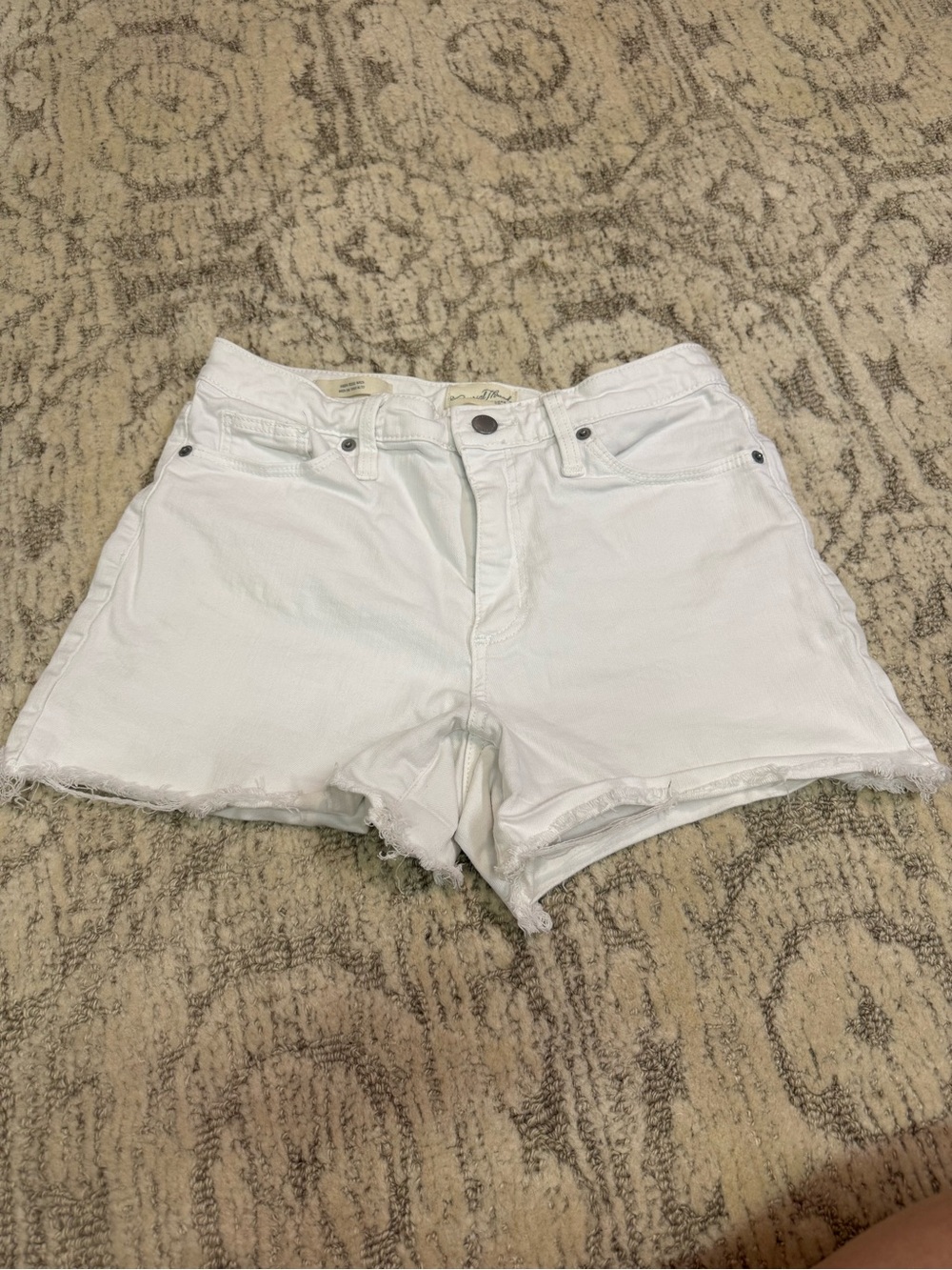 Target White Denim Cutoff Shorts